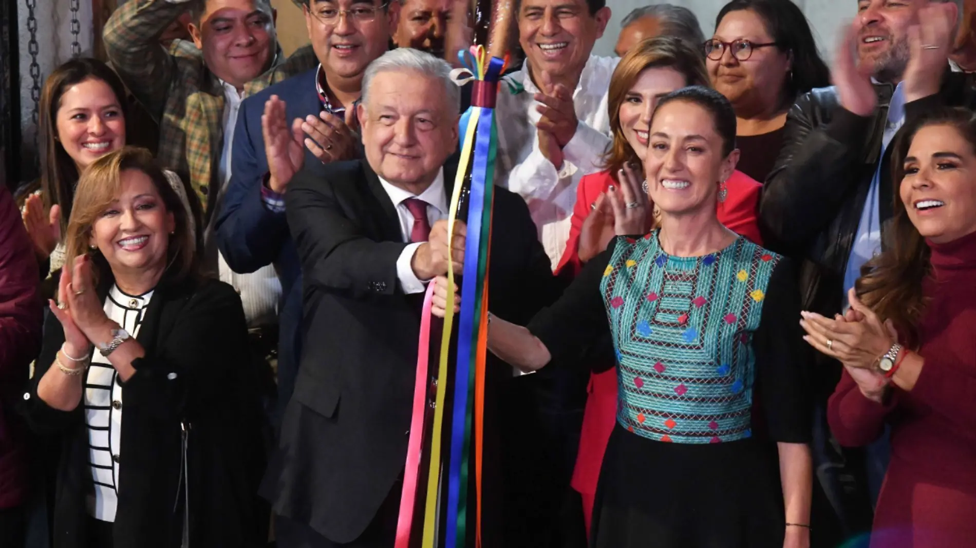 AMLO y Claudia Sheinbaum 